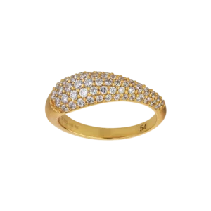 Ocean Flow Sparkel Ring Gold - product picture