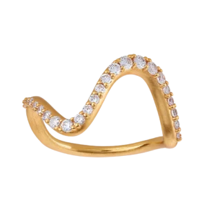 Wave Sparkel Large Ring - product picture