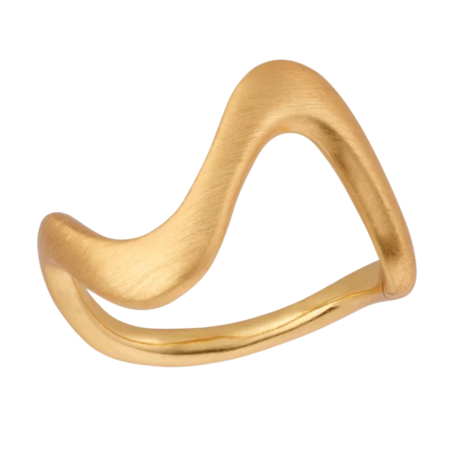 Wave Large Ring Gold - product picture