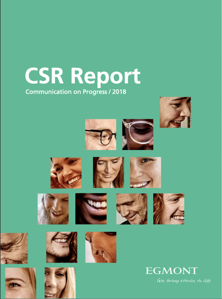 Forsiden af CSR Report 2018