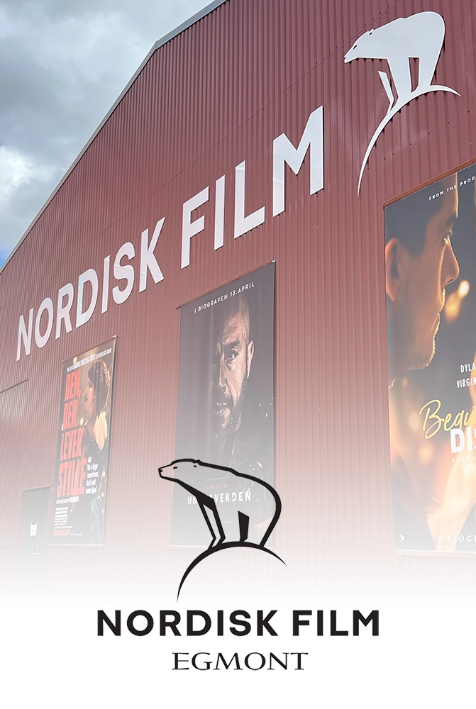 Film . Brand billede til Egmonts datterselskab Nordisk Film